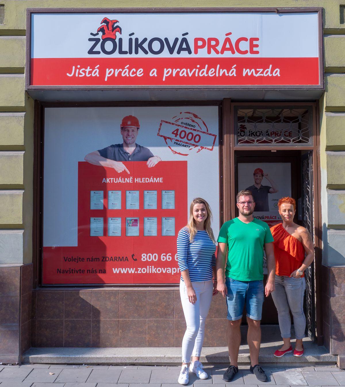 Žolíková práce - pobočka Olomouc